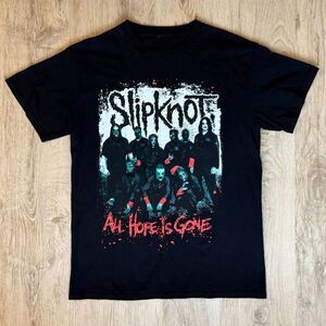 Slipknot Graphic T-Shirt All Hope Is Gone Black Size M Metal Band Tee